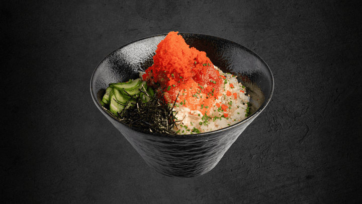 KaisendonSalmon, Spicy Tuna, Shrimp, Blue Crab, Scallop, and