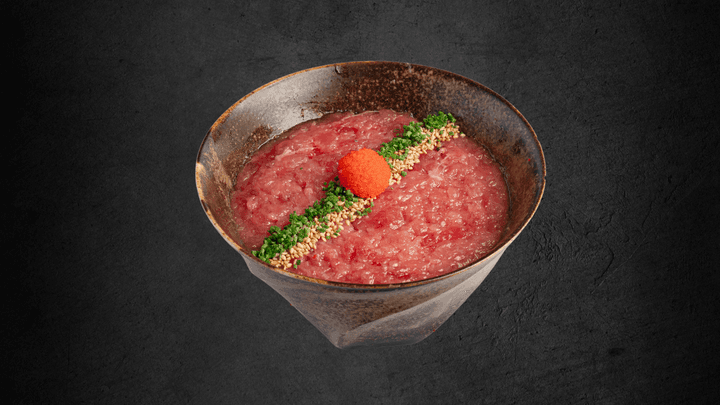 Toro DonBluefin Tuna, masago, kampyo, chives, and sesame see